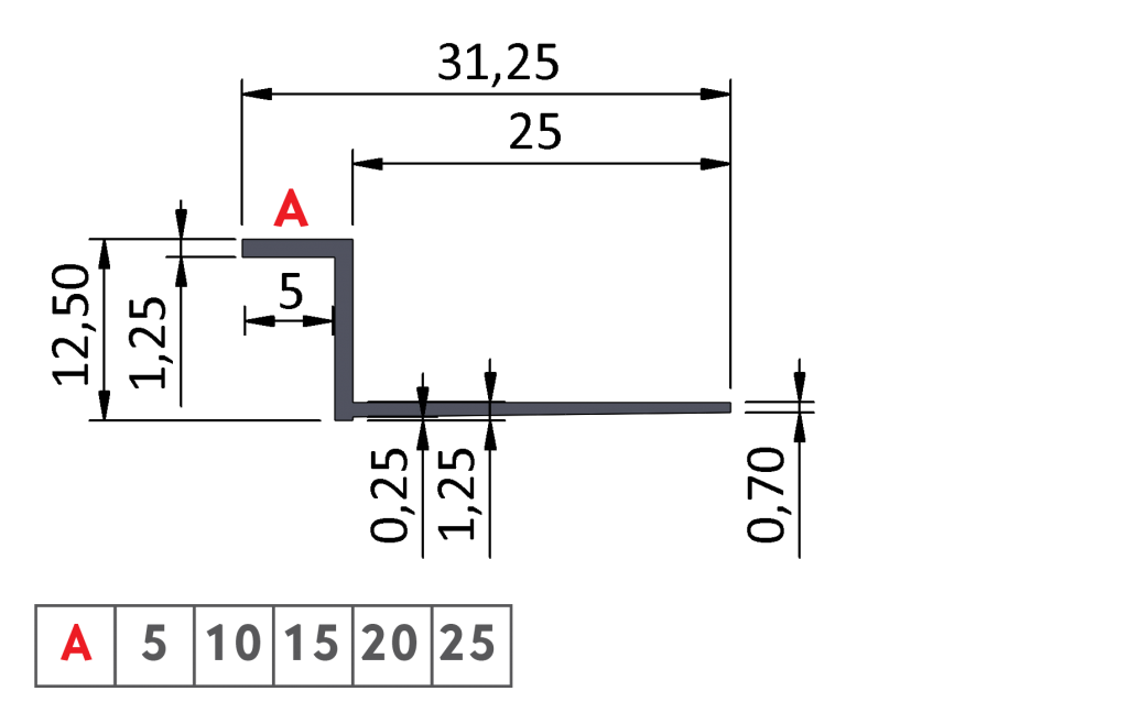 Fuga 3701 Maße